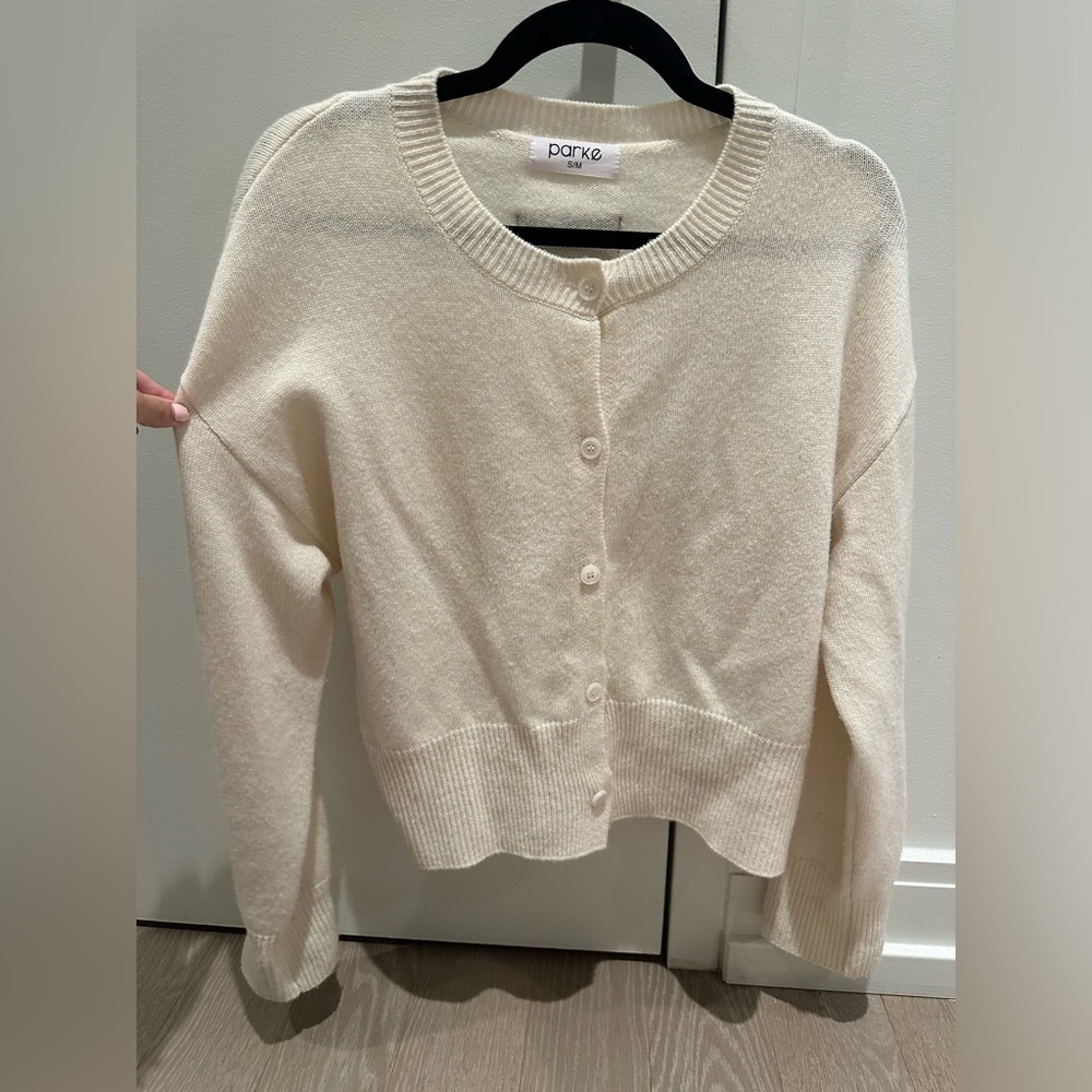 Parke Ivory Knit Cardigan
